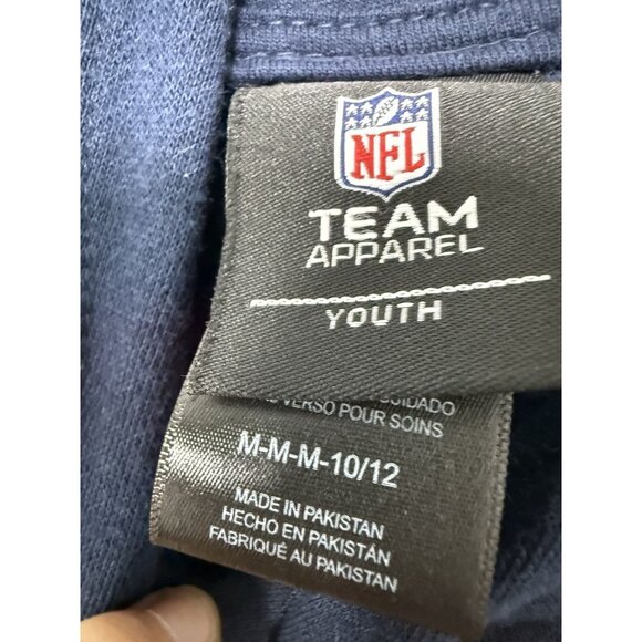 Team Apparel NFL Chicago Bears Youth Blue Hooded Mascot Logo Sweatshirt Medium - Picture 4 of 6